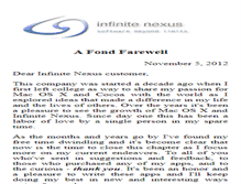 Tablet Screenshot of infinitenexus.com